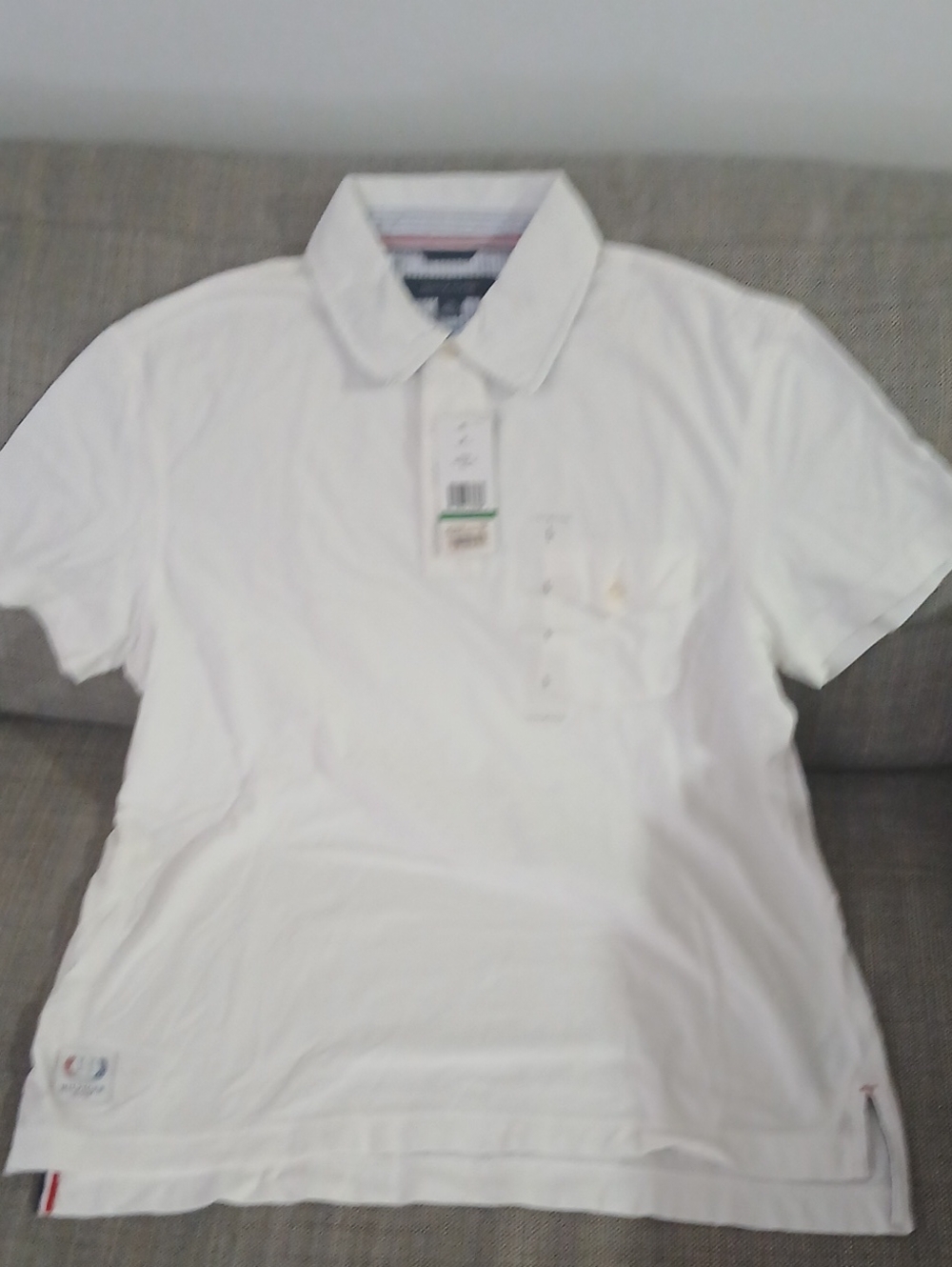 Tommy Hilfiger White Men's Short Sleeve Polo